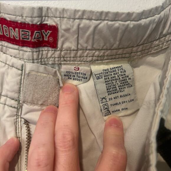 Vtg Y2K UnionBay Womens Capri Pants Buckle Belt Khaki Drawstring Hem Junior Sz 3 - Picture 4 of 6